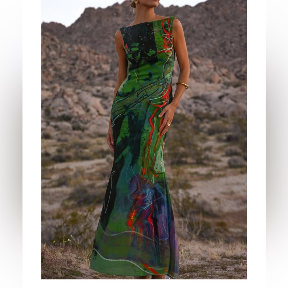 Yellow The Label - Rhae Dress - size medium
